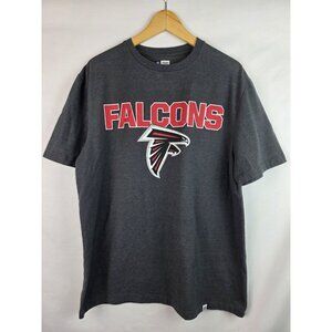 Atlanta Falcons Men's Shirt Size XL Gray Short Sleeve NFL Majestic Top ATL